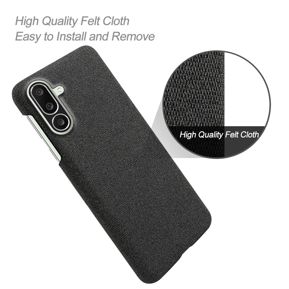 For Samsung Galaxy M56 5G Phone Case Cloth Texture Anti-Scratch Protective PC Back Cover