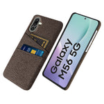 For Samsung Galaxy M56 5G Case Cloth + Hard PC Phone Cover with Dual Card Slots