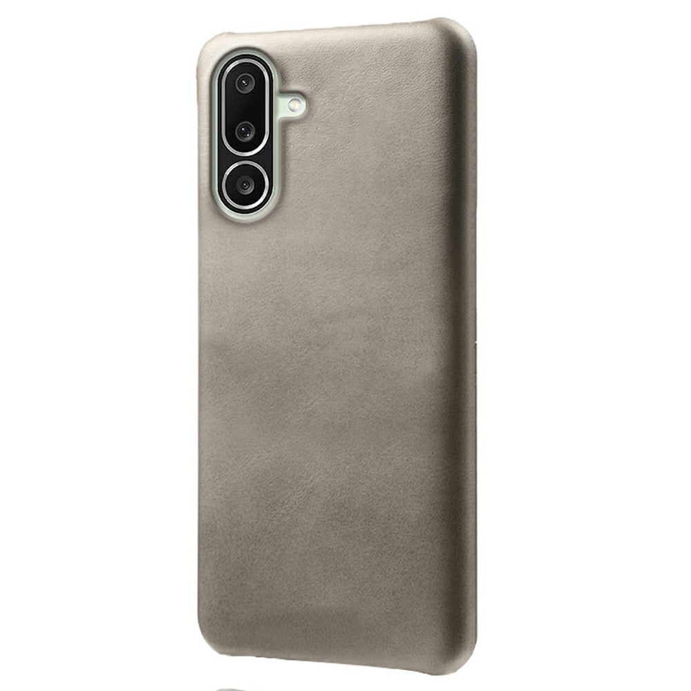 For Samsung Galaxy M56 5G Case Calf Texture PU Leather Hard PC Protective Phone Cover