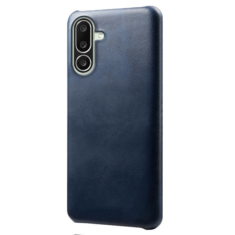 For Samsung Galaxy M56 5G Case Calf Texture PU Leather Hard PC Protective Phone Cover
