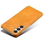 For Samsung Galaxy A18 5G / A18 4G / A17 5G / A17 4G Case Calf Texture PU Leather Hard PC Protective Phone Cover