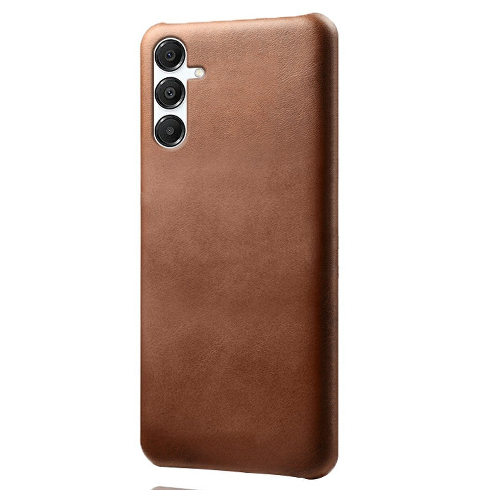 For Samsung Galaxy A18 5G / A18 4G / A17 5G / A17 4G Case Calf Texture PU Leather Hard PC Protective Phone Cover