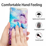 For Xiaomi Redmi A5 NFC (EU) (173.45mm) Stand Case Marble Pattern PU Leather Wallet Phone Cover