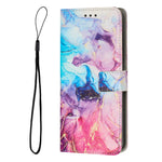 For Xiaomi Redmi A5 NFC (EU) (173.45mm) Stand Case Marble Pattern PU Leather Wallet Phone Cover