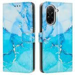 For Xiaomi Redmi A5 NFC (EU) (173.45mm) Stand Case Marble Pattern PU Leather Wallet Phone Cover