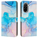 For Xiaomi Redmi A5 NFC (EU) (173.45mm) Stand Case Marble Pattern PU Leather Wallet Phone Cover