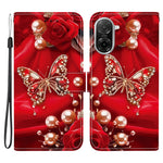 For Xiaomi Redmi A5 NFC (EU) (173.45mm) Leather Case Stand Wallet Pattern Printing Phone Cover with Wrist Strap