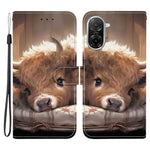 For Xiaomi Redmi A5 NFC (EU) (173.45mm) Leather Case Stand Wallet Pattern Printing Phone Cover with Wrist Strap