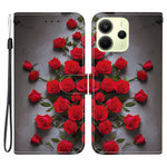 Xiaomi Redmi Note 14 4G (163,25 mm) Läderfodral Stativ Plånbok Mönster Tryck mobilfodral med Handledsrem