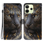 Xiaomi Redmi Note 14 4G (163,25 mm) Läderfodral Stativ Plånbok Mönster Tryck mobilfodral med Handledsrem