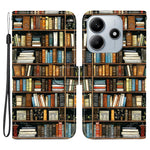 For Xiaomi Redmi Note 14 5G Leather Case Stand Wallet Pattern Printing Phone Cover with Wrist Strap