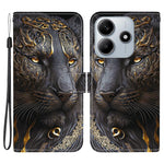 For Xiaomi Redmi Note 14 5G Leather Case Stand Wallet Pattern Printing Phone Cover with Wrist Strap