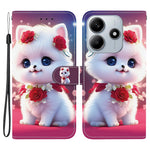 For Xiaomi Redmi Note 14 5G Leather Case Stand Wallet Pattern Printing Phone Cover with Wrist Strap