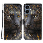 Læderetui til Samsung Galaxy A08 5G / A08 4G / A07 5G / A07 4G / A06 5G / A06 4G Stand Pung Mønstertrykt Telefoncover med Håndrem