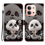 Xiaomi Redmi 15C 5G (EU) (173 mm) / 15C 4G (EU) (173 mm) Läderfodral Stativ Plånbok Mönster Tryck mobilfodral med Rem