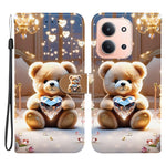 Xiaomi Redmi 15C 5G (EU) (173 mm) / 15C 4G (EU) (173 mm) Läderfodral Stativ Plånbok Mönster Tryck mobilfodral med Rem