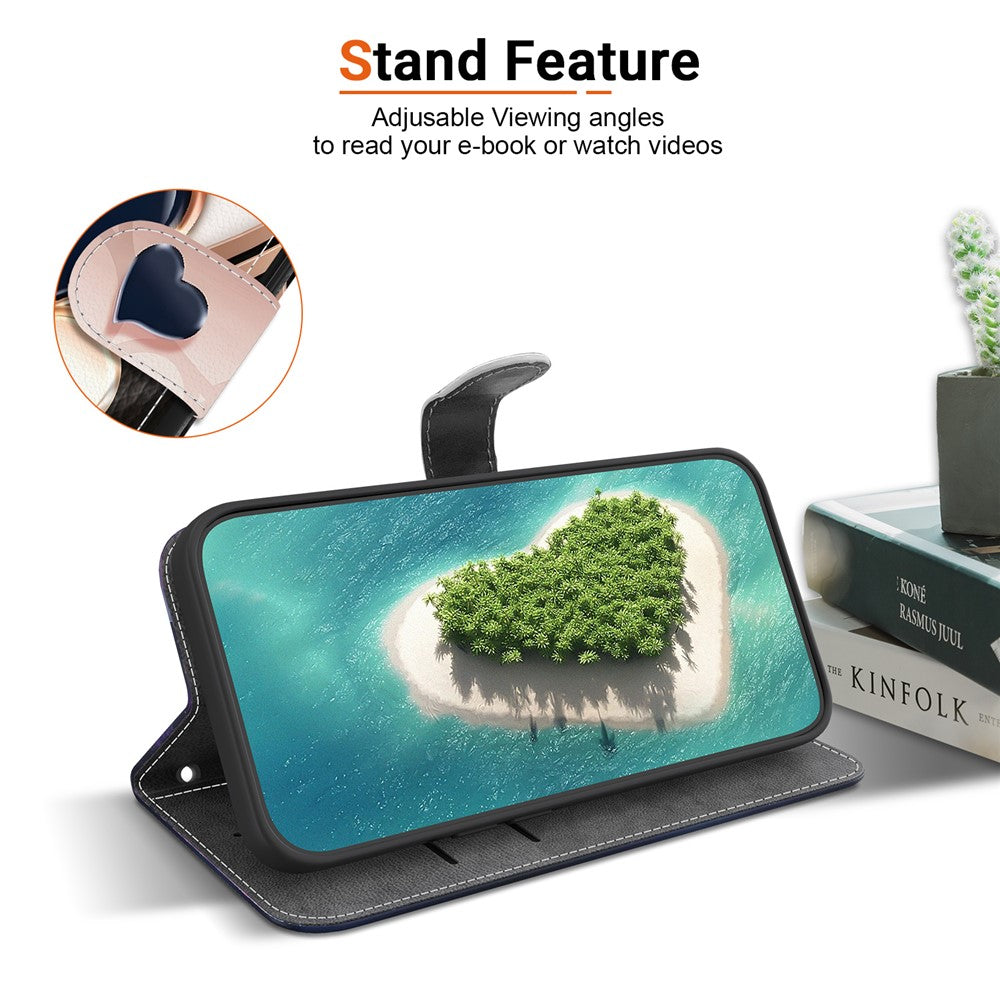 For Samsung Galaxy A56 5G Leather Case Stand Wallet Pattern Printing Phone Cover with Wrist Strap
