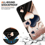 For Samsung Galaxy A56 5G Leather Case Stand Wallet Pattern Printing Phone Cover with Wrist Strap