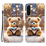For Samsung Galaxy A56 5G Leather Case Stand Wallet Pattern Printing Phone Cover with Wrist Strap