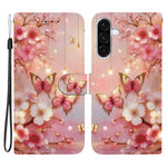 For Samsung Galaxy A56 5G Leather Case Stand Wallet Pattern Printing Phone Cover with Wrist Strap