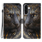 For Samsung Galaxy A56 5G Leather Case Stand Wallet Pattern Printing Phone Cover with Wrist Strap
