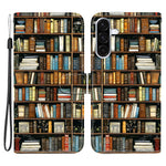 For Samsung Galaxy A56 5G Leather Case Stand Wallet Pattern Printing Phone Cover with Wrist Strap