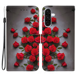 For Samsung Galaxy A56 5G Leather Case Stand Wallet Pattern Printing Phone Cover with Wrist Strap