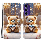 Til Samsung Galaxy A18 5G / A17 5G / A17 4G / A26 5G lædercover med stativ, pung og mønsterprint samt håndledsrem