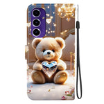 Til Samsung Galaxy A18 5G / A17 5G / A17 4G / A26 5G lædercover med stativ, pung og mønsterprint samt håndledsrem