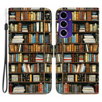 Til Samsung Galaxy A18 5G / A17 5G / A17 4G / A26 5G lædercover med stativ, pung og mønsterprint samt håndledsrem