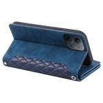 Xiaomi Redmi 15C 5G (EU) (173 mm) / 15C 4G (EU) (173 mm) Plånboksfodral Rombsömmar PU-lädermobilfodral med handledsrem