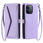 For Xiaomi Redmi 15C 5G (EU) (173mm) / 15C 4G (EU) (173mm) Leather Case with Wrist Strap Wallet Stand Phone Cover