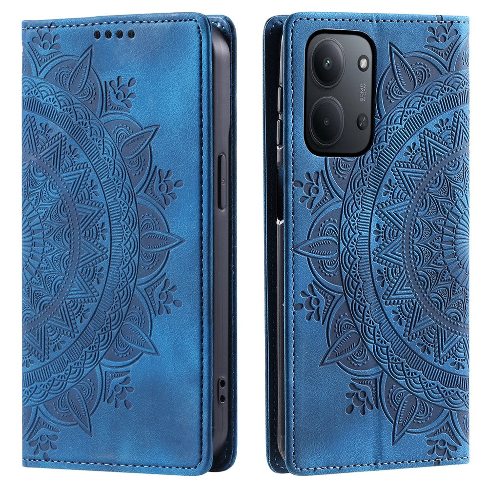 For Xiaomi Redmi 15C 5G (EU) (173mm) / 15C 4G (EU) (173mm) Case Magnetic Closing Leather Phone Cover Pattern Imprinted