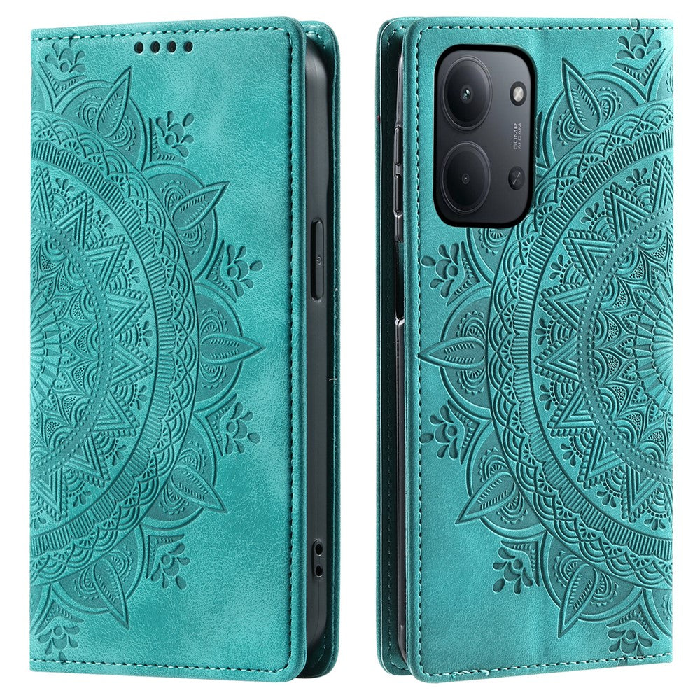 For Xiaomi Redmi 15C 5G (EU) (173mm) / 15C 4G (EU) (173mm) Case Magnetic Closing Leather Phone Cover Pattern Imprinted