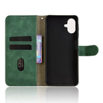 Lædercover til Samsung Galaxy A08 5G / A08 4G / A07 5G / A07 4G / A07s 4G, stødsikkert lædercover med lynlås og foldbart mønster
