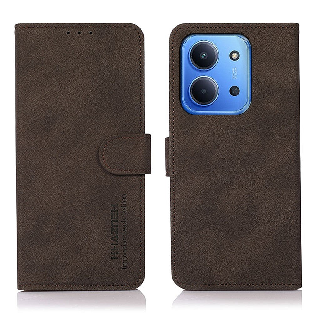 KHAZNEH PU-læderetui med tegnebogsfunktion og stander til Xiaomi Redmi 15C 5G (EU) (173mm) / 15C 4G (EU) (173mm)