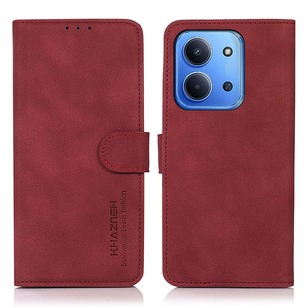 KHAZNEH PU-læderetui med tegnebogsfunktion og stander til Xiaomi Redmi 15C 5G (EU) (173mm) / 15C 4G (EU) (173mm)