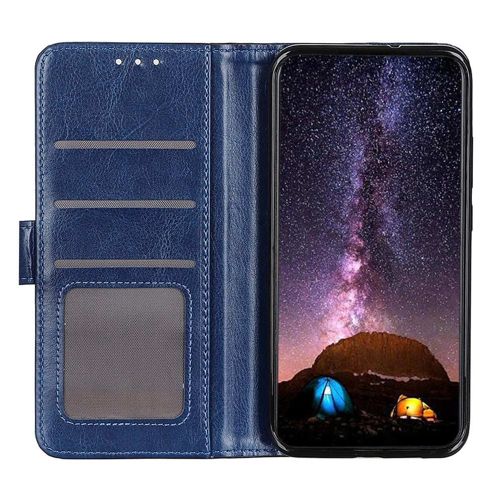 For Xiaomi Redmi A5 NFC (EU) (173.45mm) Case Crazy Horse Texture PU Leather Phone Stand Cover