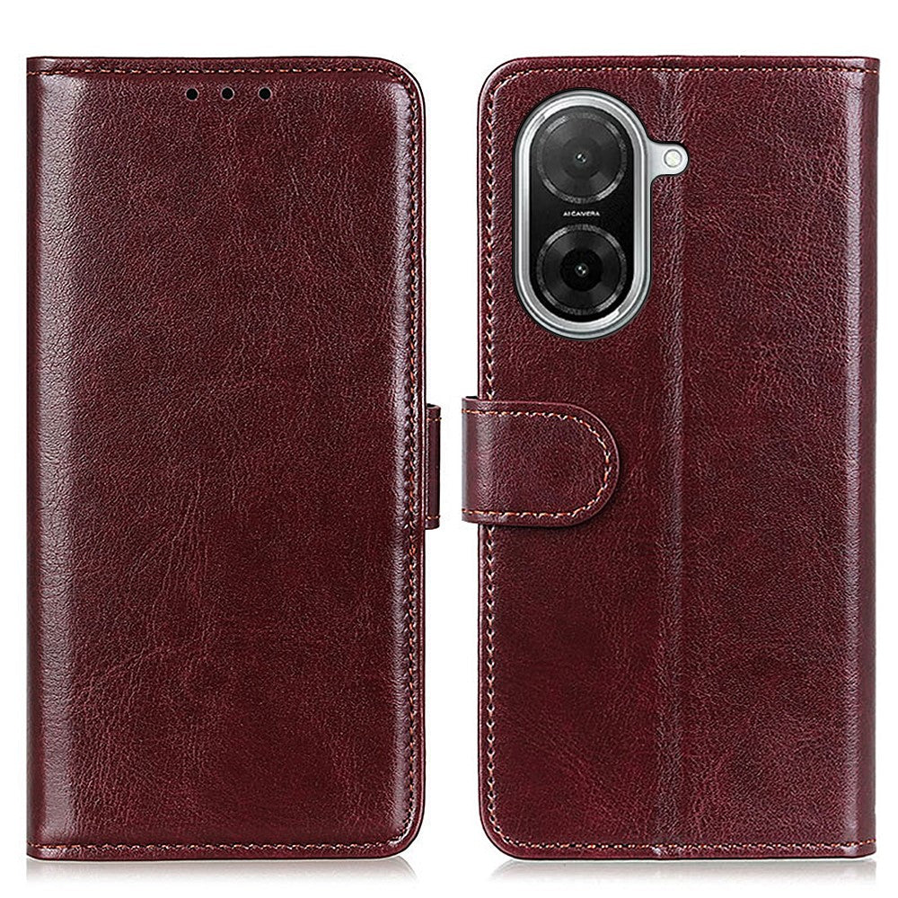 For Xiaomi Redmi A5 NFC (EU) (173.45mm) Case Crazy Horse Texture PU Leather Phone Stand Cover