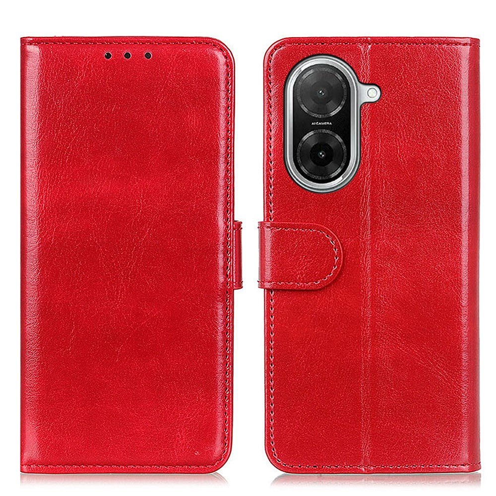 For Xiaomi Redmi A5 NFC (EU) (173.45mm) Case Crazy Horse Texture PU Leather Phone Stand Cover