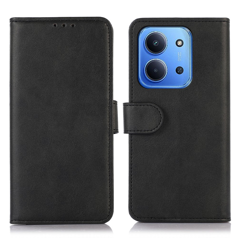 For Xiaomi Redmi 15C 5G (EU) (173mm) / 15C 4G (EU) (173mm) Case Cowhide Texture Leather Wallet Phone Cover with Stand