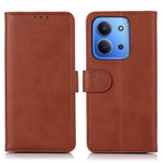 For Xiaomi Redmi 15C 5G (EU) (173mm) / 15C 4G (EU) (173mm) Case Cowhide Texture Leather Wallet Phone Cover with Stand