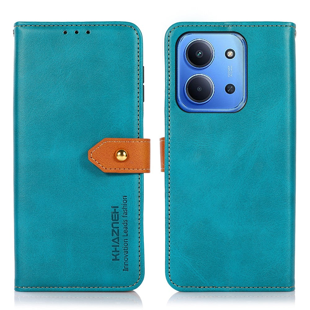 KHAZNEH För Xiaomi Redmi 15C 5G (EU) (173 mm) / 15C 4G (EU) (173 mm) Plånboksfodral med stativ, läder, fällbart fodral