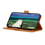 For Xiaomi Redmi A5 NFC (EU) (173.45mm) Case Stand Cowhide Texture PU Leather Phone Cover