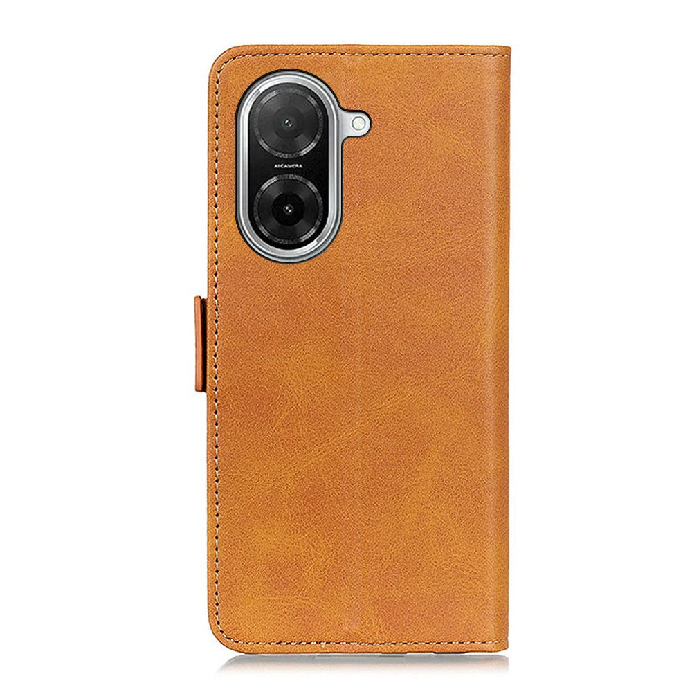 For Xiaomi Redmi A5 NFC (EU) (173.45mm) Case Stand Cowhide Texture PU Leather Phone Cover