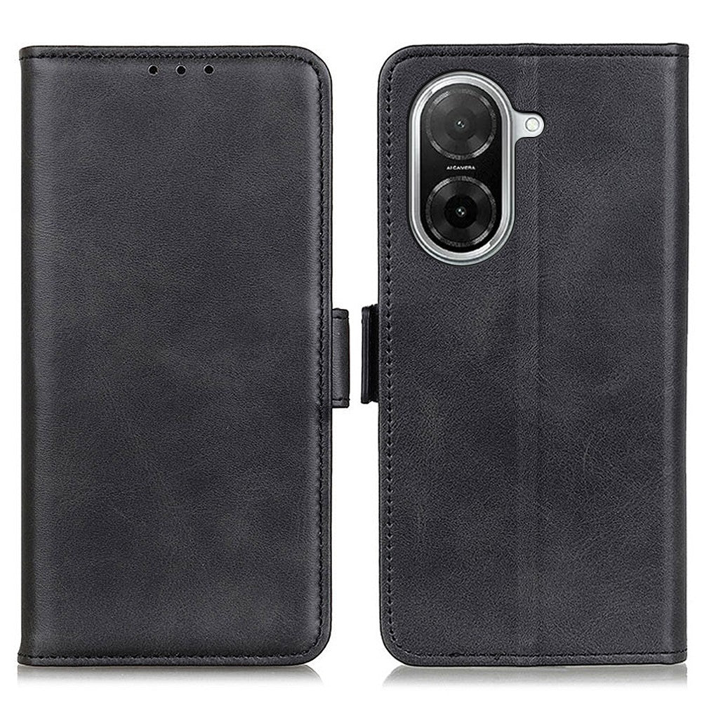 For Xiaomi Redmi A5 NFC (EU) (173.45mm) Case Stand Cowhide Texture PU Leather Phone Cover