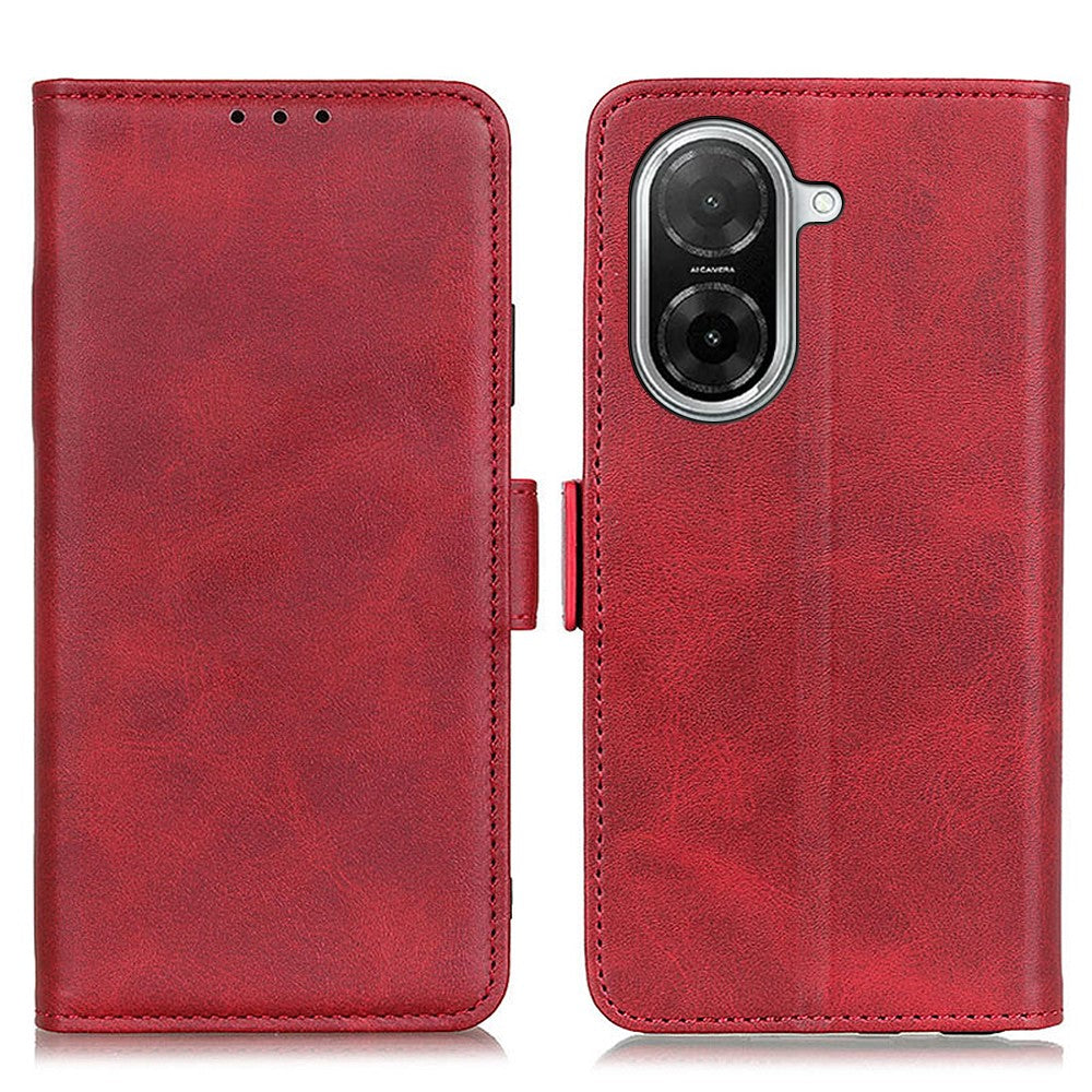 For Xiaomi Redmi A5 NFC (EU) (173.45mm) Case Stand Cowhide Texture PU Leather Phone Cover