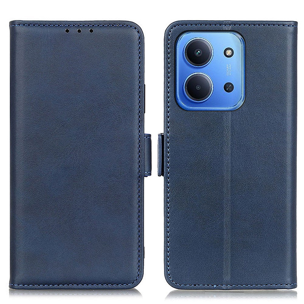 For Xiaomi Redmi 15C 5G (EU) (173mm) / 15C 4G (EU) (173mm) Case Stand Cowhide Texture PU Leather Phone Cover