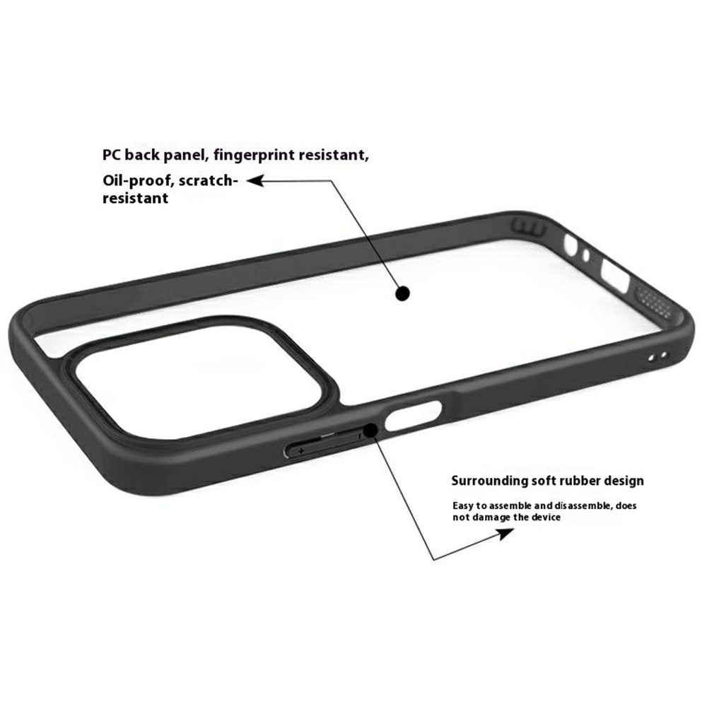 Xiaomi Redmi 15C 5G (EU) (173 mm) / 15C 4G (EU) (173 mm) skal stötsäkert PC + TPU genomskinligt bakstycke