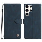 For Samsung Galaxy S24 Ultra Leather Case Solid Color Phone Wallet Cover